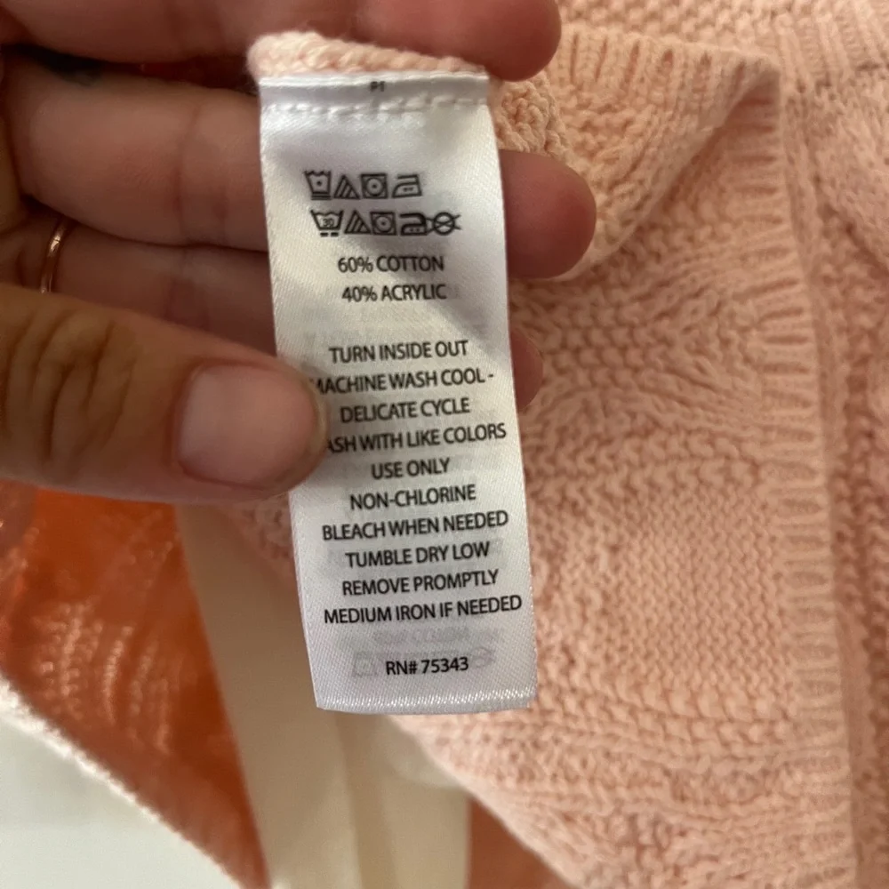 Pink and Green Knit Baby Dresses with Tights Bundle - Picture 5 of 8